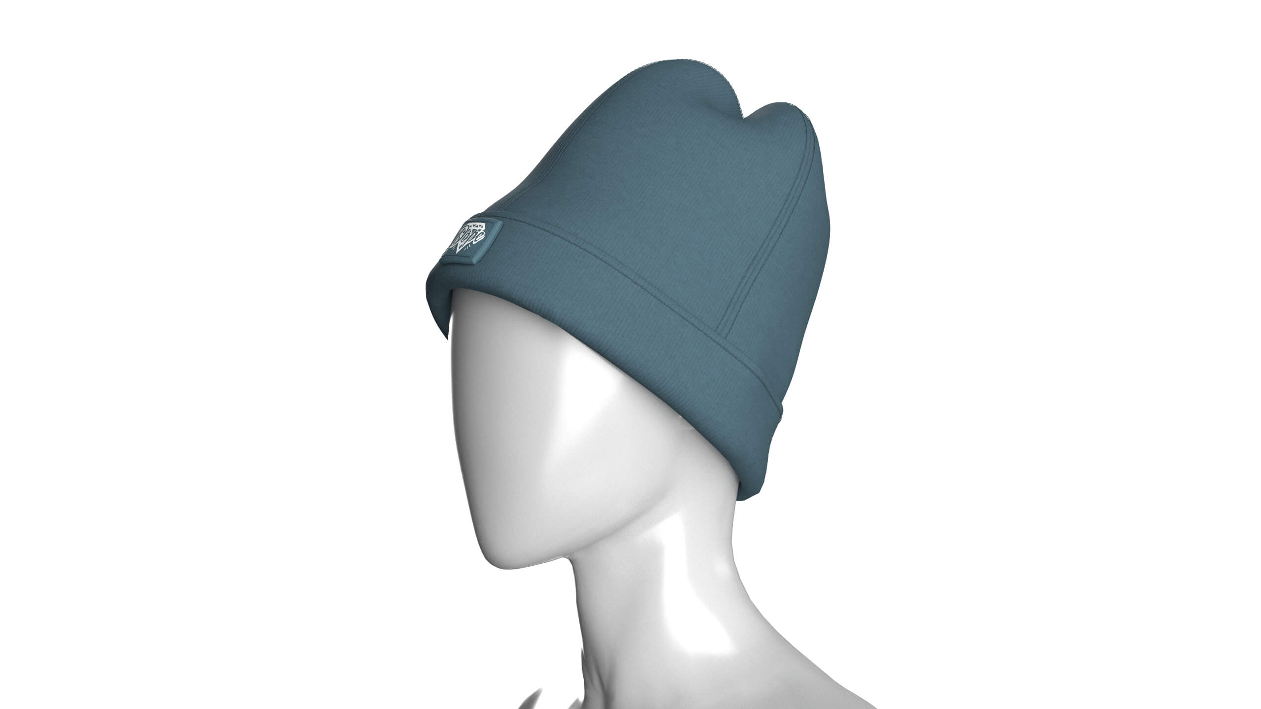 Girls Cuff Beanie Hat 3D Model