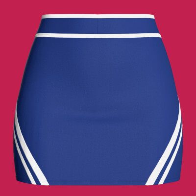 Girls Double-Striped Mini Skirt