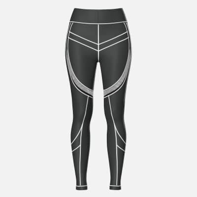 Girls High Waisted Leggings with Contrast Stitching
