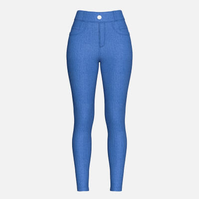 Girls High-Waisted Skinny-Fitted Denim Pant