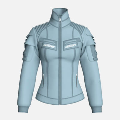 Girls Multi-Pocket Tactical Jacket