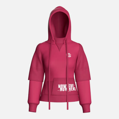 Girls Pullover Hoodie with Layered Sleeves