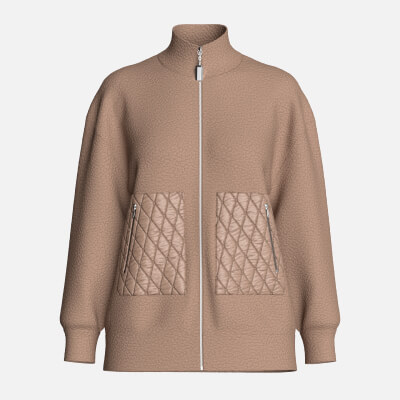 Girls Sherpa Fleece Jacket with Front Pockets