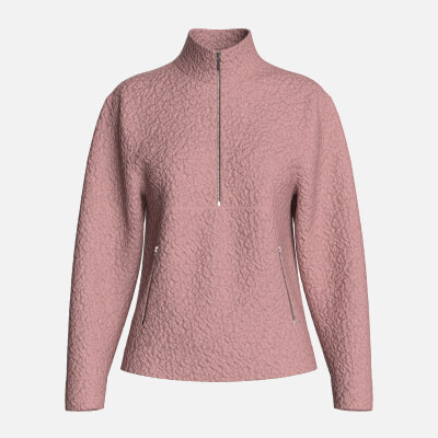 Girls Sherpa Quarter Zip Sweatshirt