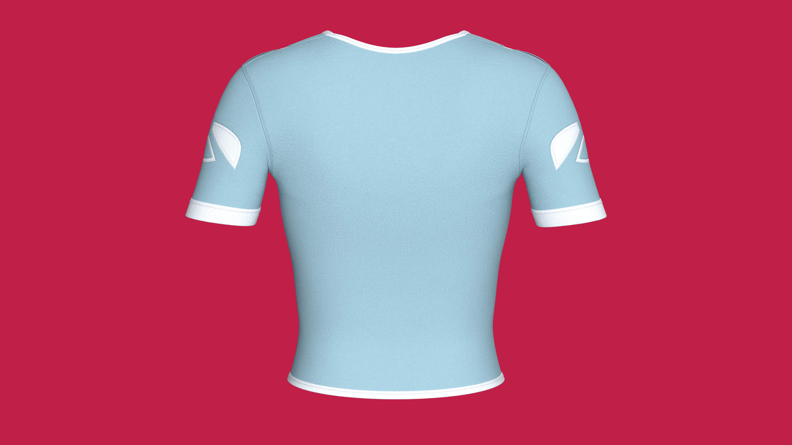Girls Short Sleeve Tactical Crop Top 3D Model