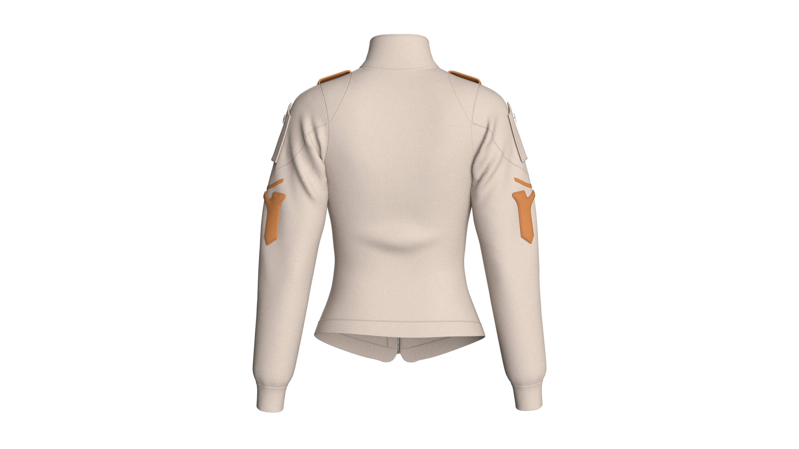 Girls Tactical Jacket with Flap Pocket 3D Model