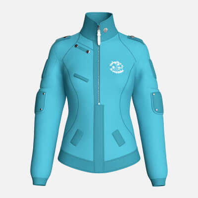 Girls Tactical Jacket with Graphic Print