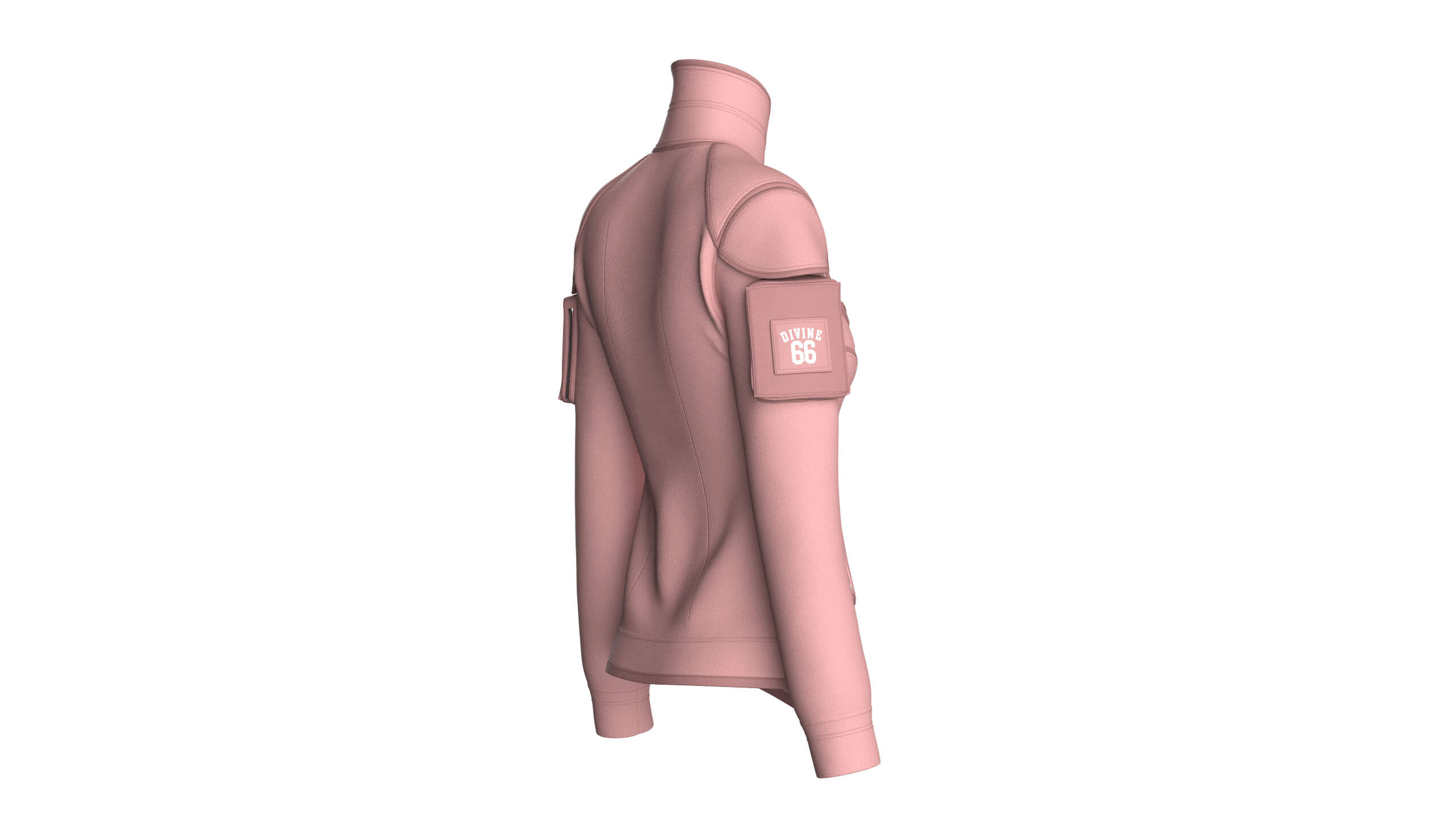 Girls Tactical Jacket with Zip Pocket 3D Model