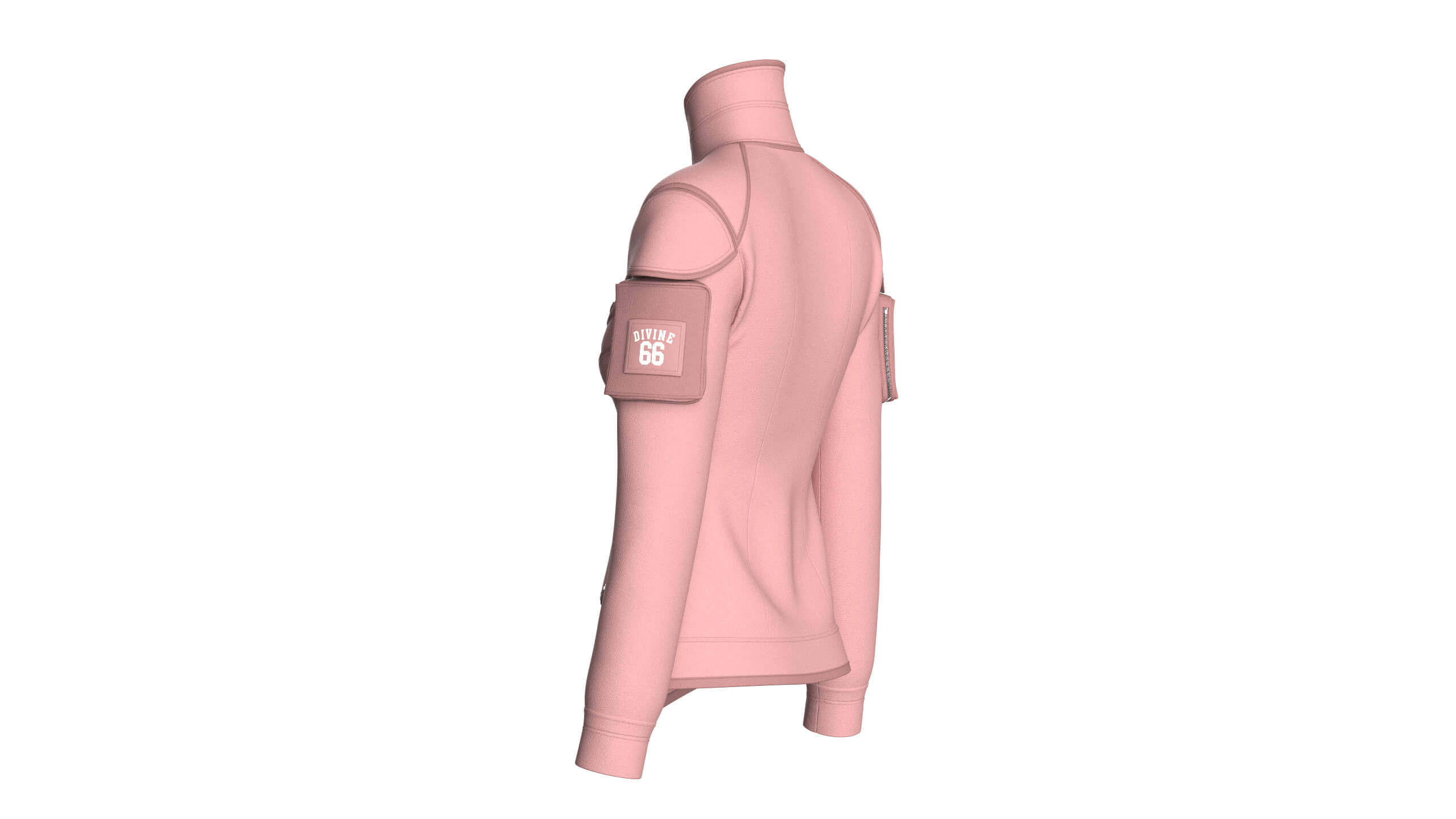 Girls Tactical Jacket with Zip Pocket 3D Model