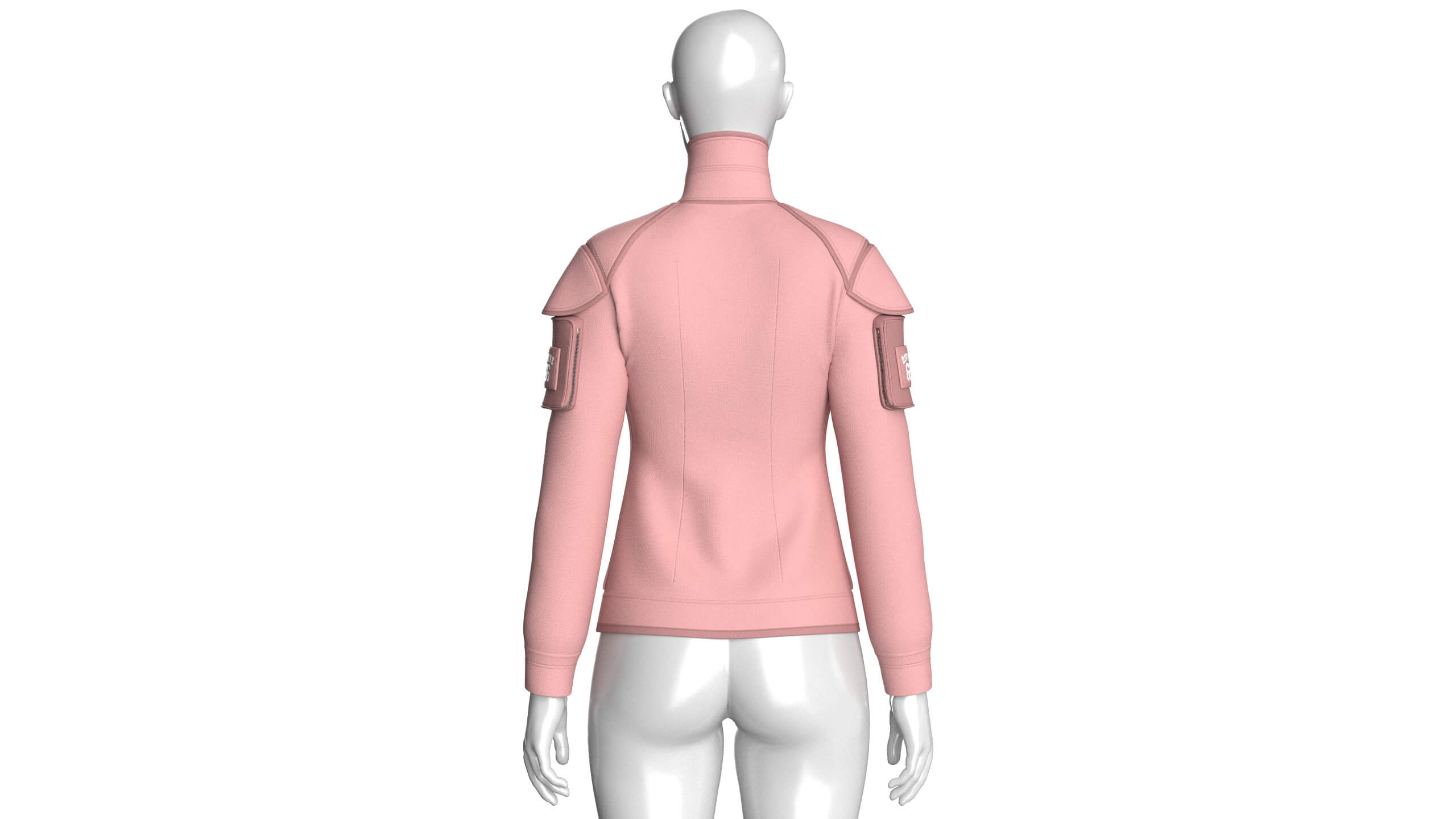 Girls Tactical Jacket with Zip Pocket 3D Model