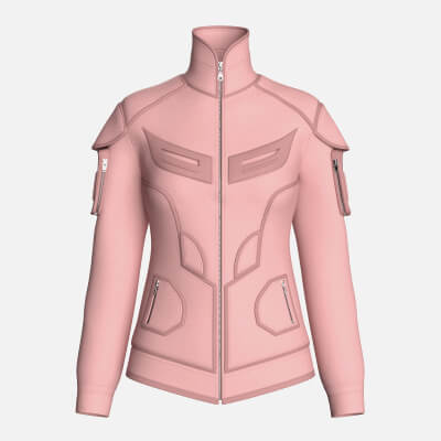 Girls Tactical Jacket with Zip Pocket