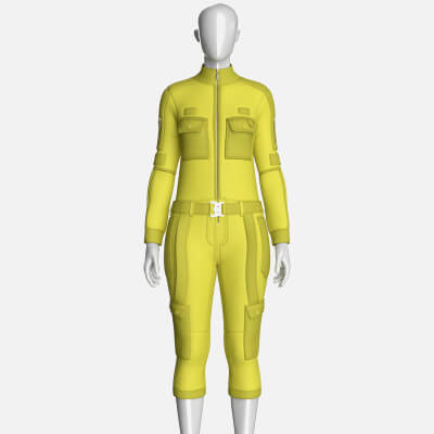 Girls Tactical Jumpsuit with Pockets
