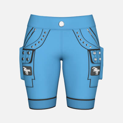 Girls Tactical Shorts with Patch