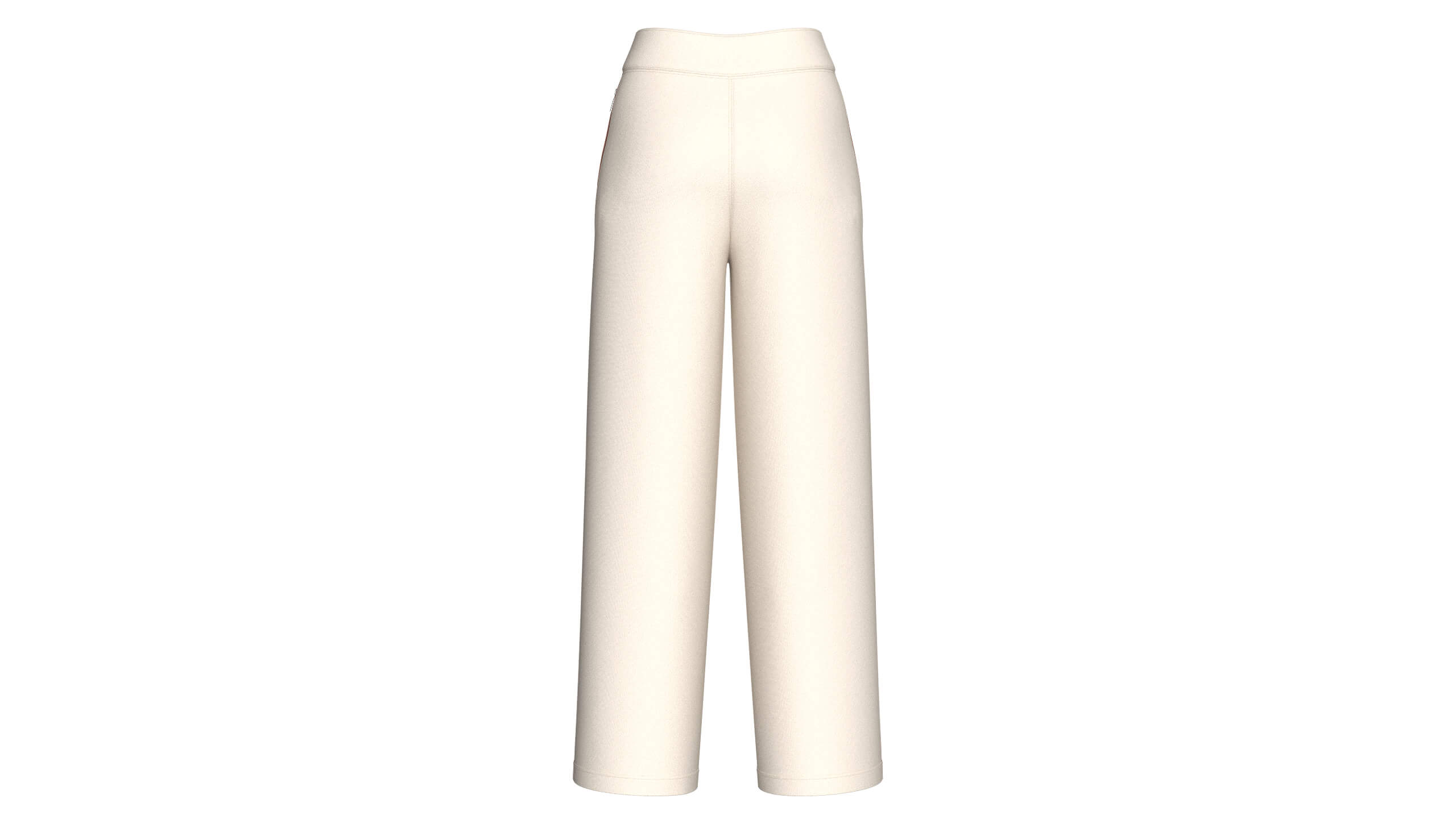 Girls Wide Leg Sweatpants with Side Panels 3D Model