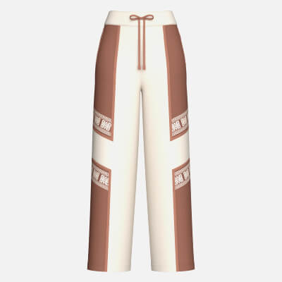 Girls Wide Leg Sweatpants with Side Panels