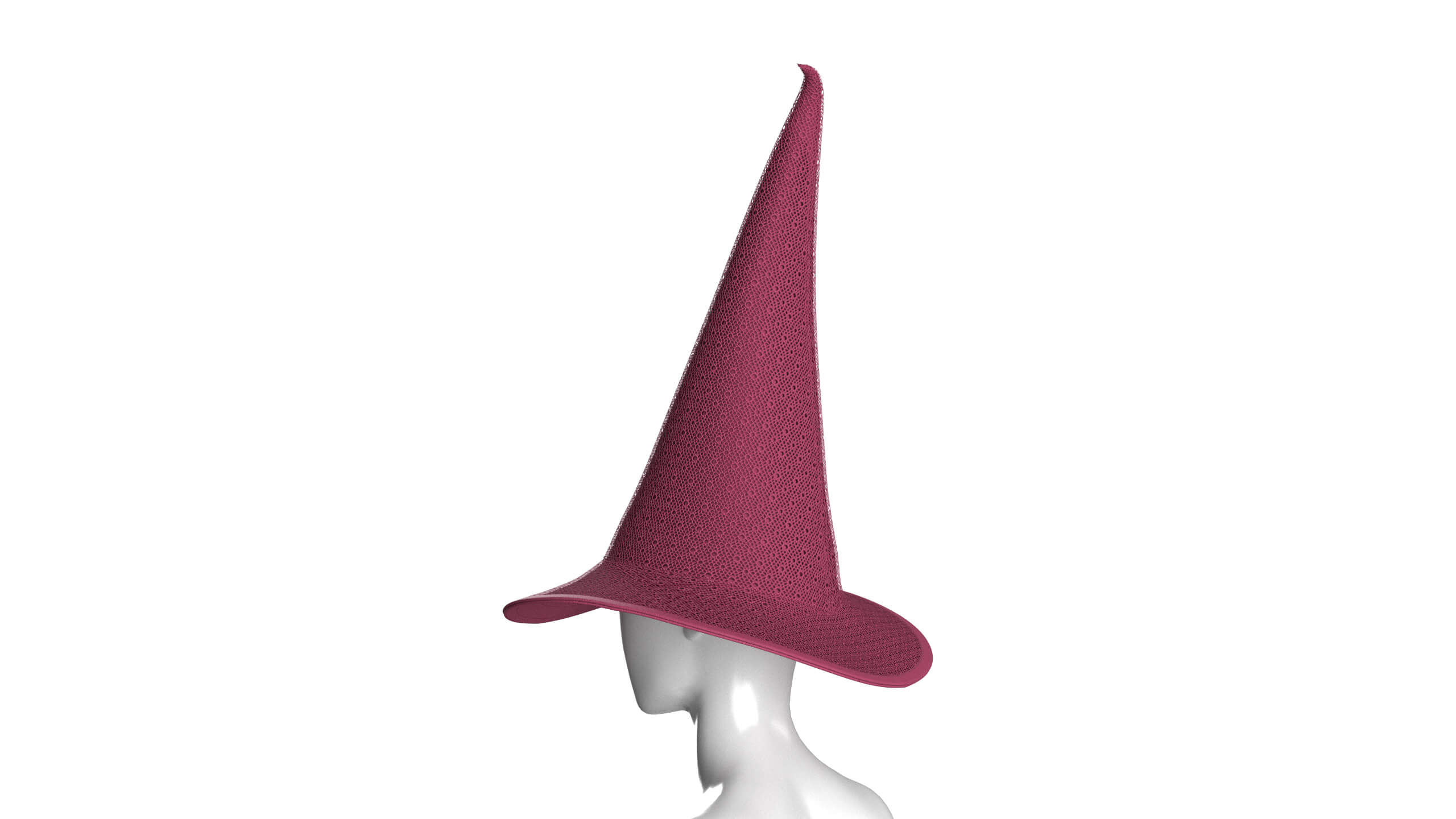 Girls Witch Hat 3D Model