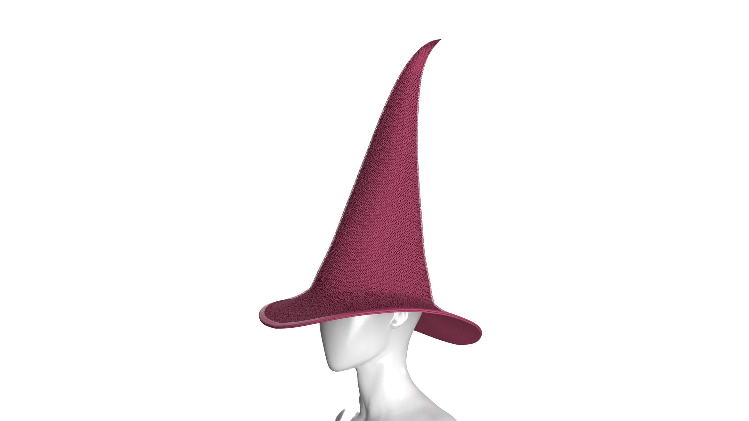 Girls Witch Hat 3D Model