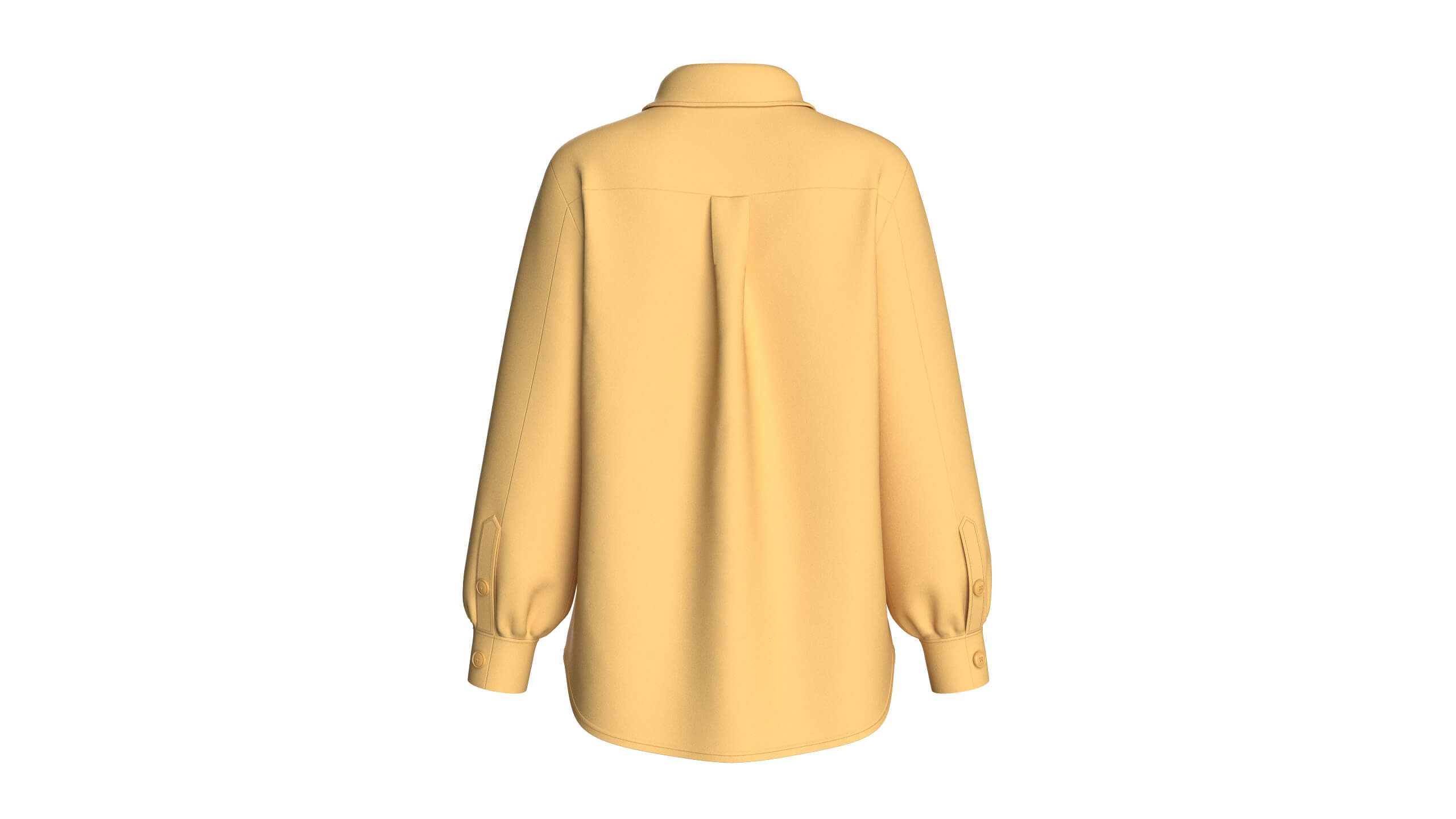 Girls Yellow Tie Shirt 3D Model