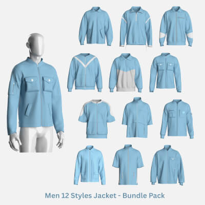 Men 12 Styles Jacket - Bundle Pack