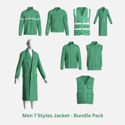 Men 7 Styles Jacket - Bundle Pack