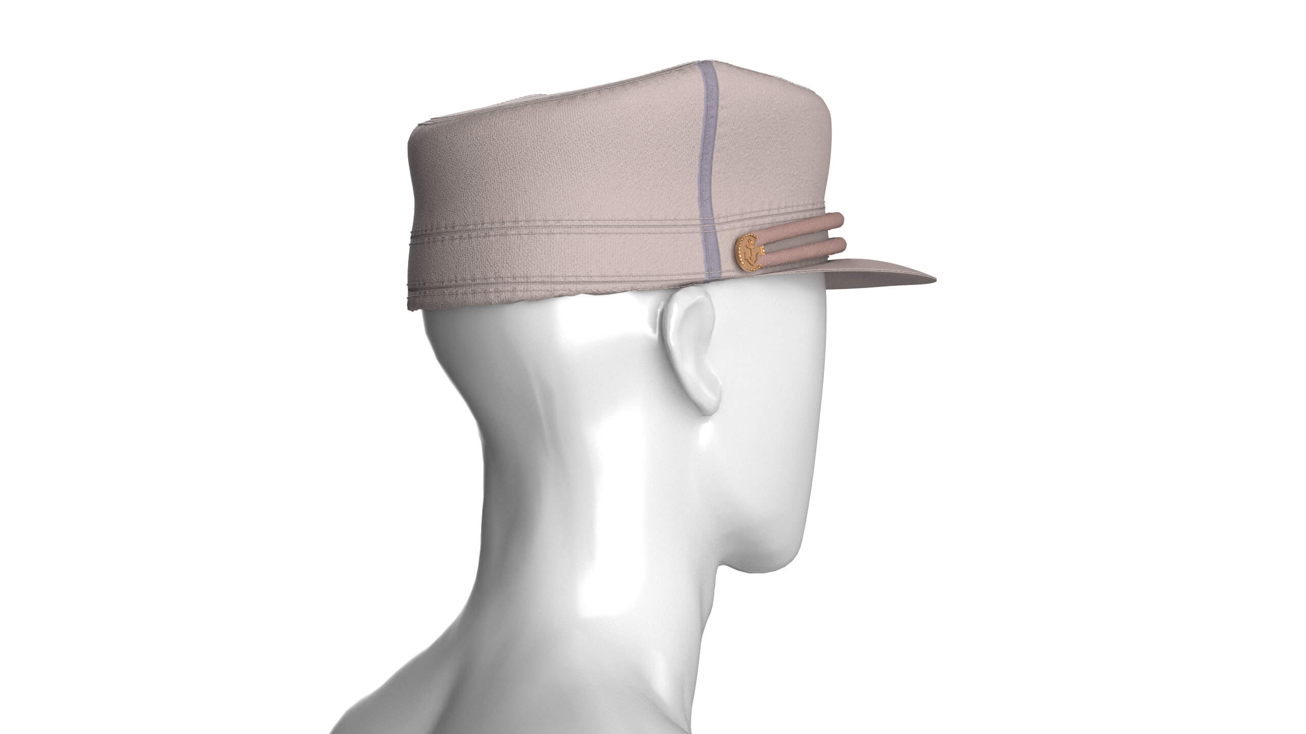 Men Cadet Kepi Cap 3D Model