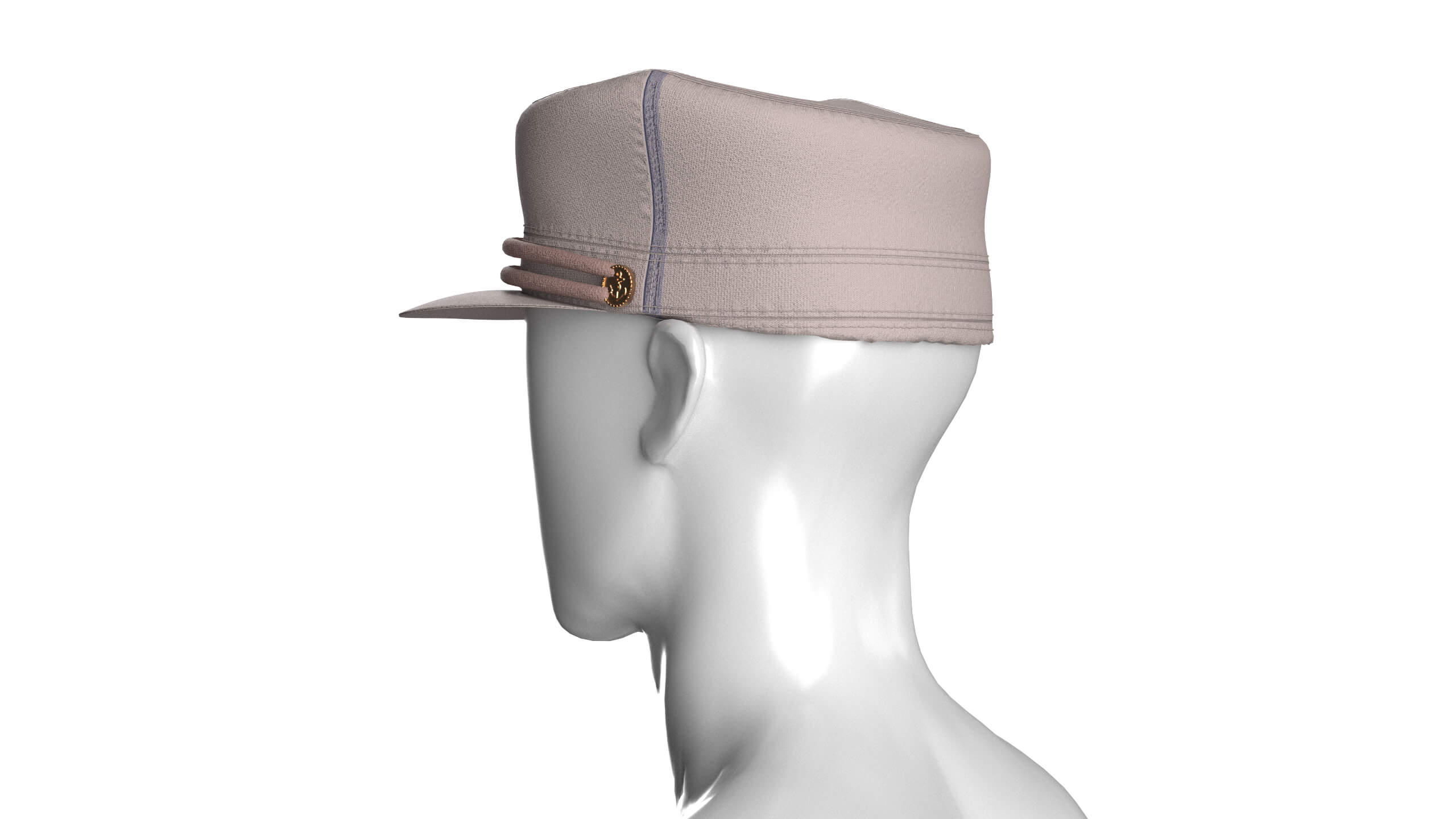 Men Cadet Kepi Cap 3D Model