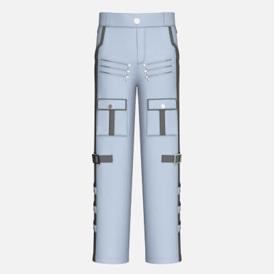 Men Cargo Pant with Side Panel Striped