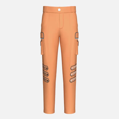 Men Cargo Pocket Pant with Eyelet Strap