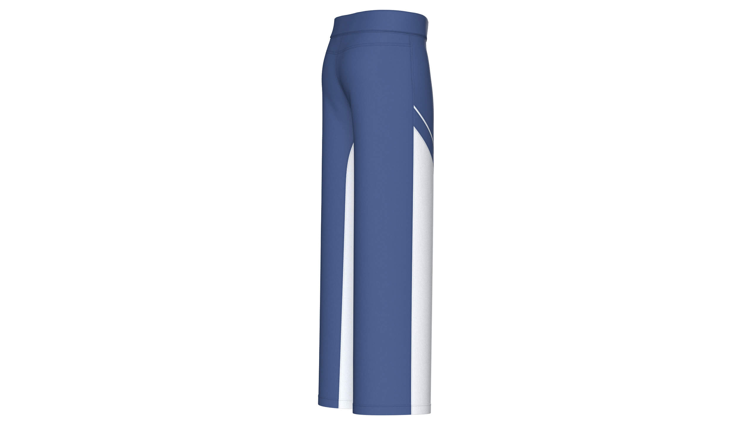 Men Colorblock Wide-Leg Sweatpants 3D Model