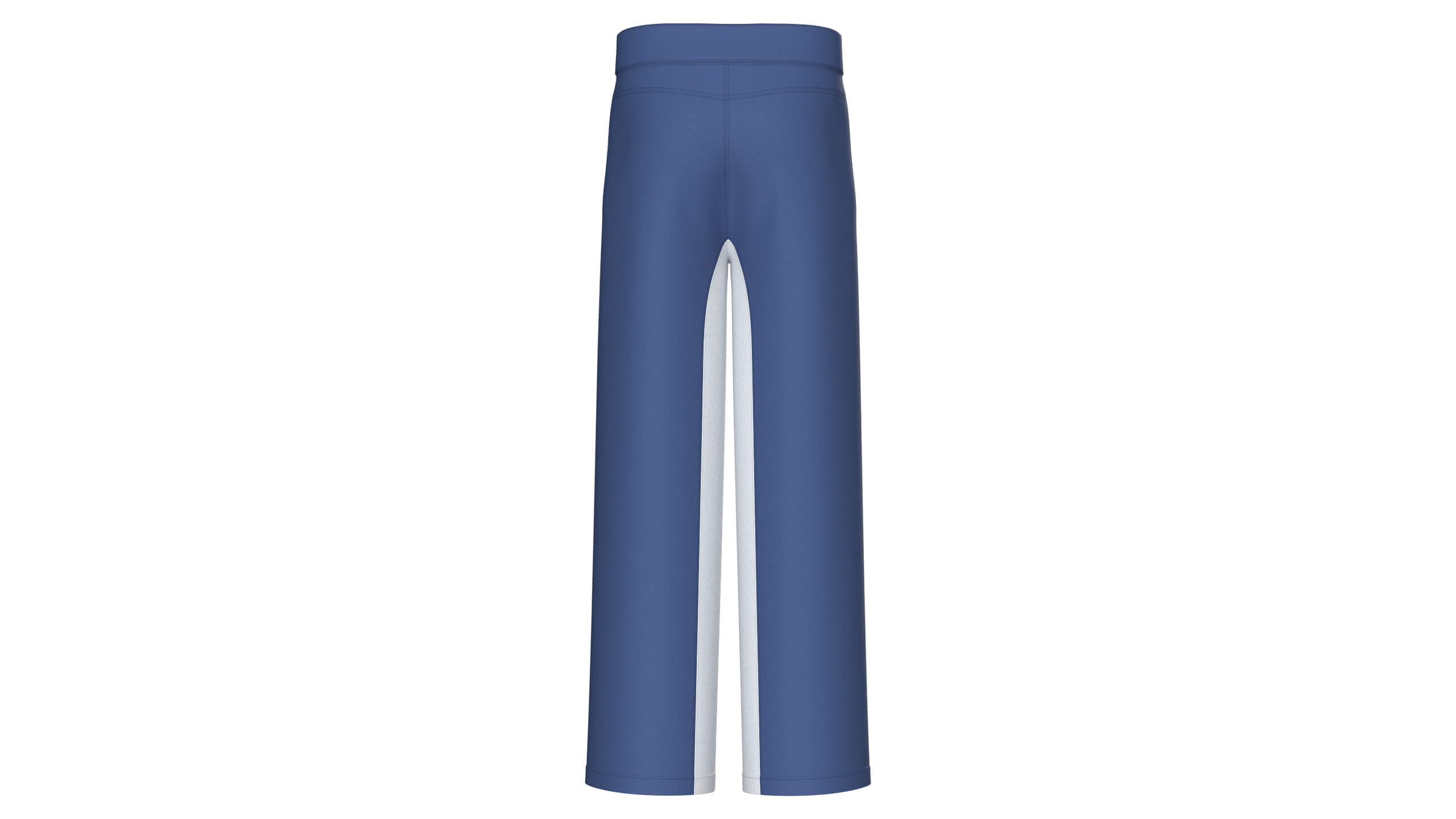 Men Colorblock Wide-Leg Sweatpants 3D Model
