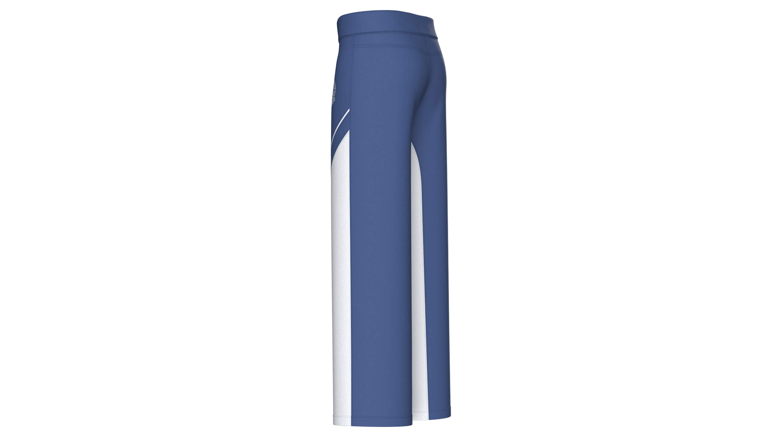 Men Colorblock Wide-Leg Sweatpants 3D Model