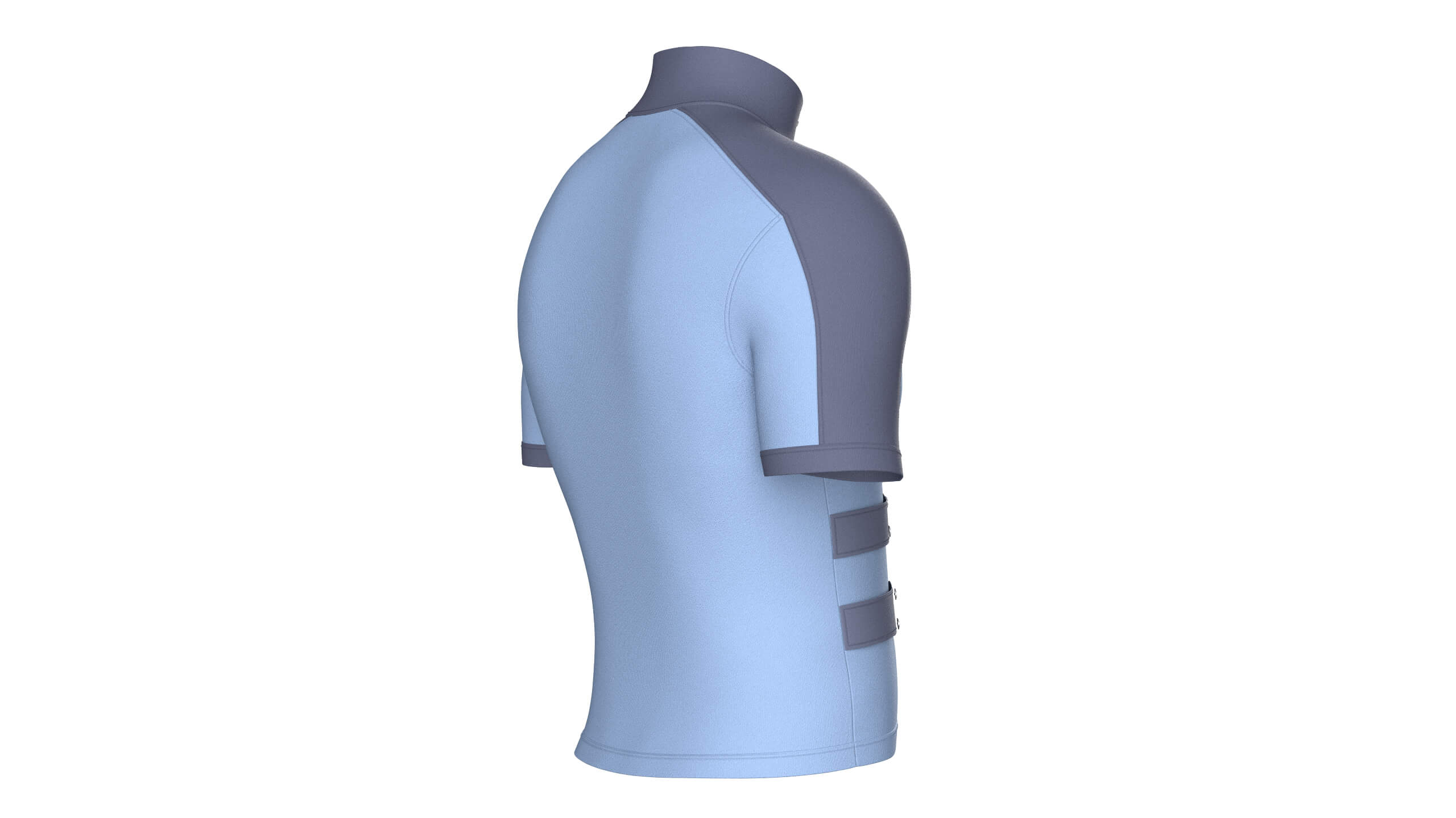 Men Cycling Jersey with Patch 3D Model