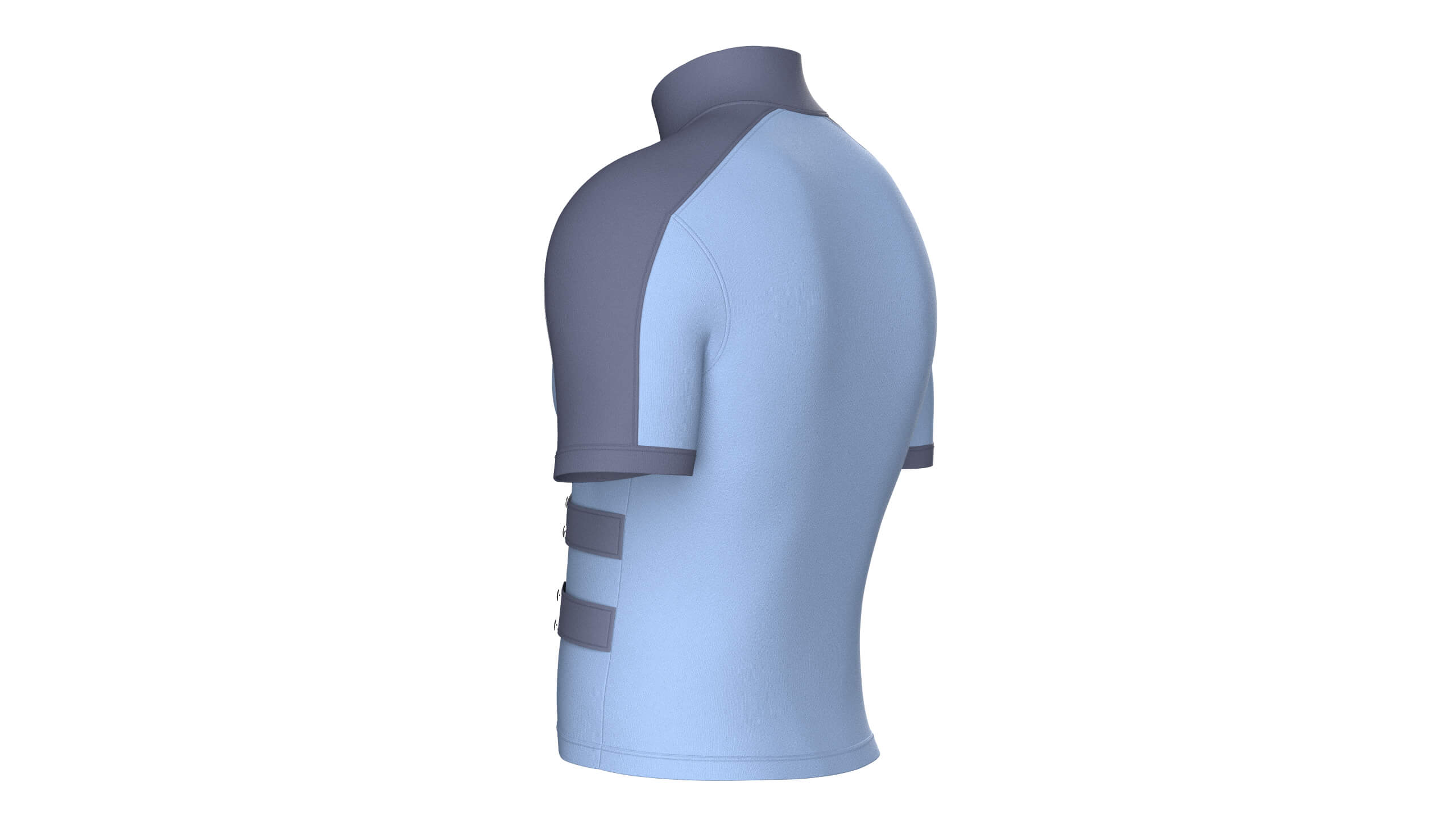 Men Cycling Jersey with Patch 3D Model