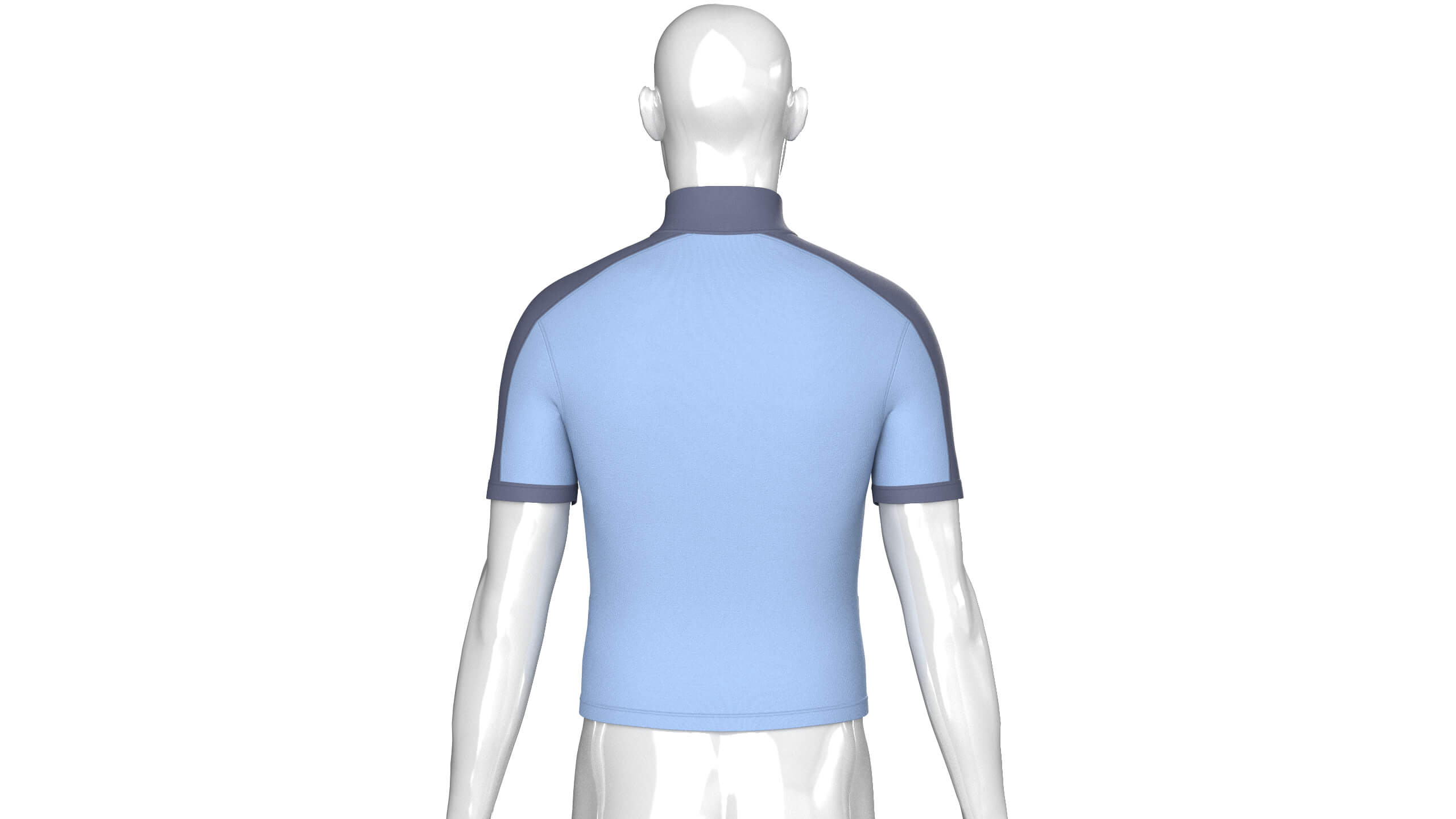 Men Cycling Jersey with Patch 3D Model