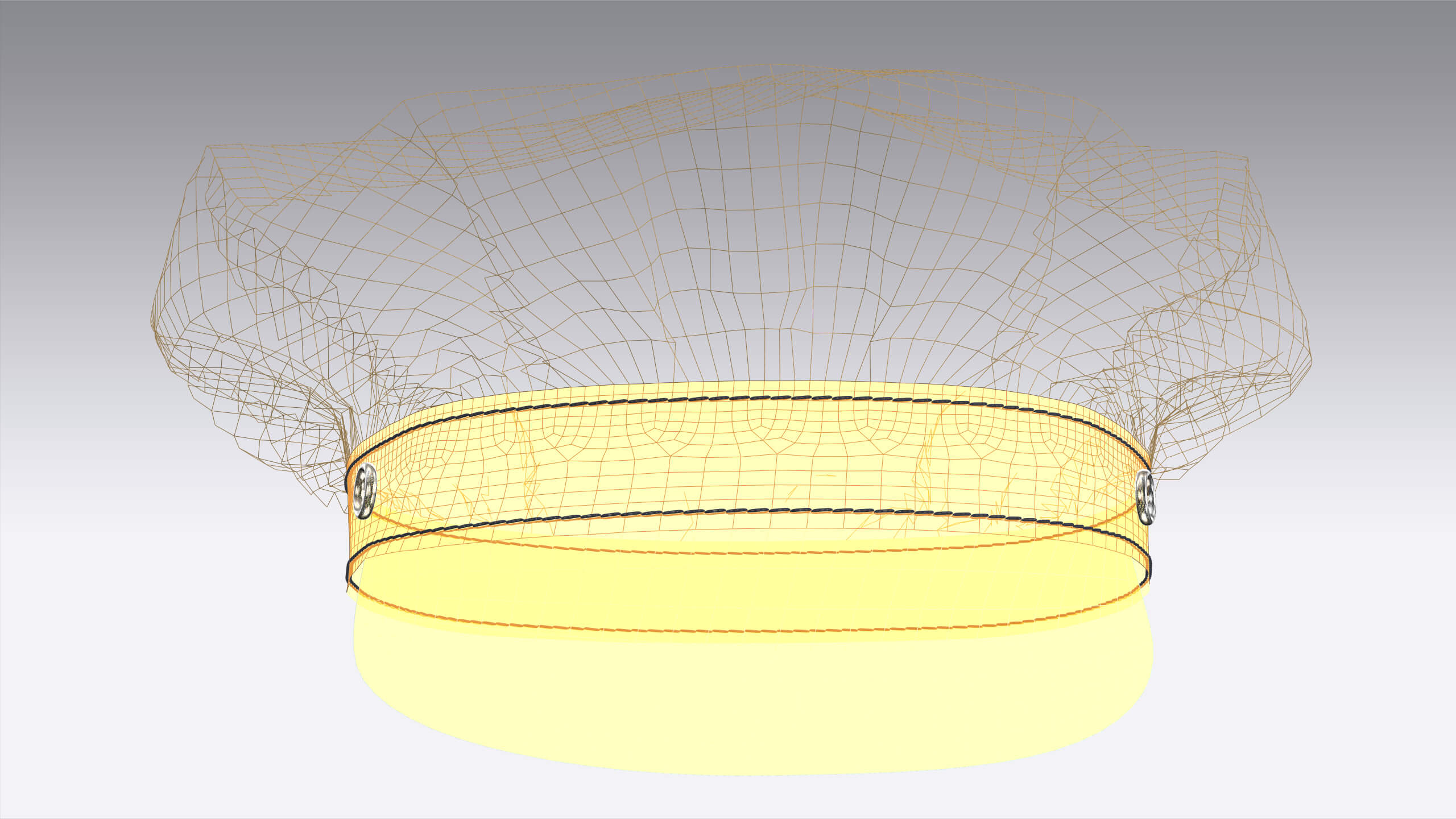 Men Fisherman Sailor Cap 3D Model