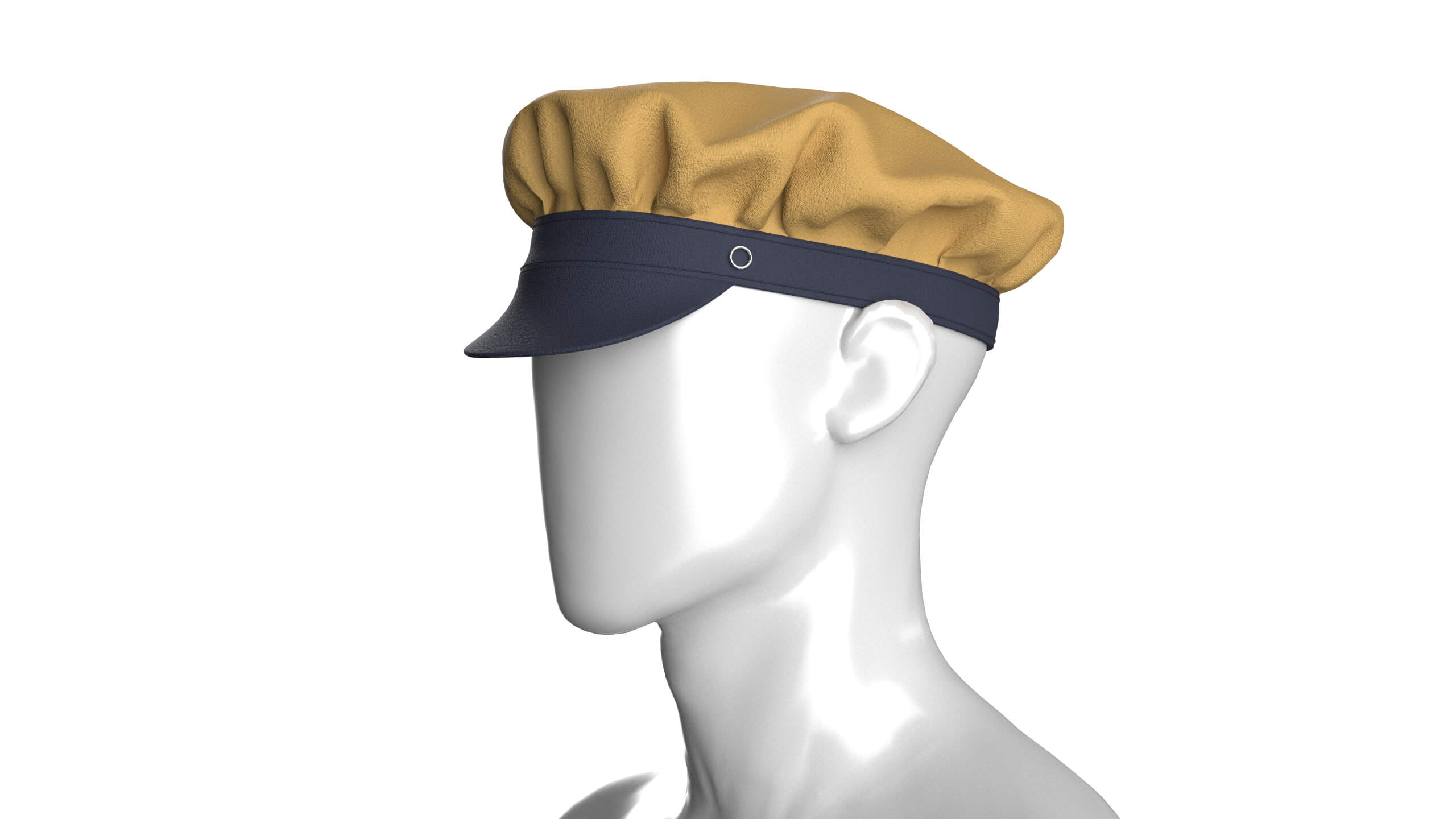 Men Fisherman Sailor Cap 3D Model