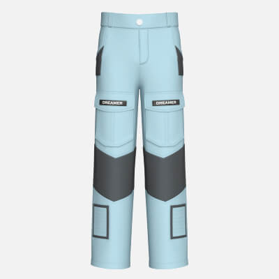 Men Flap Pockets Cargo Pant with Mesh