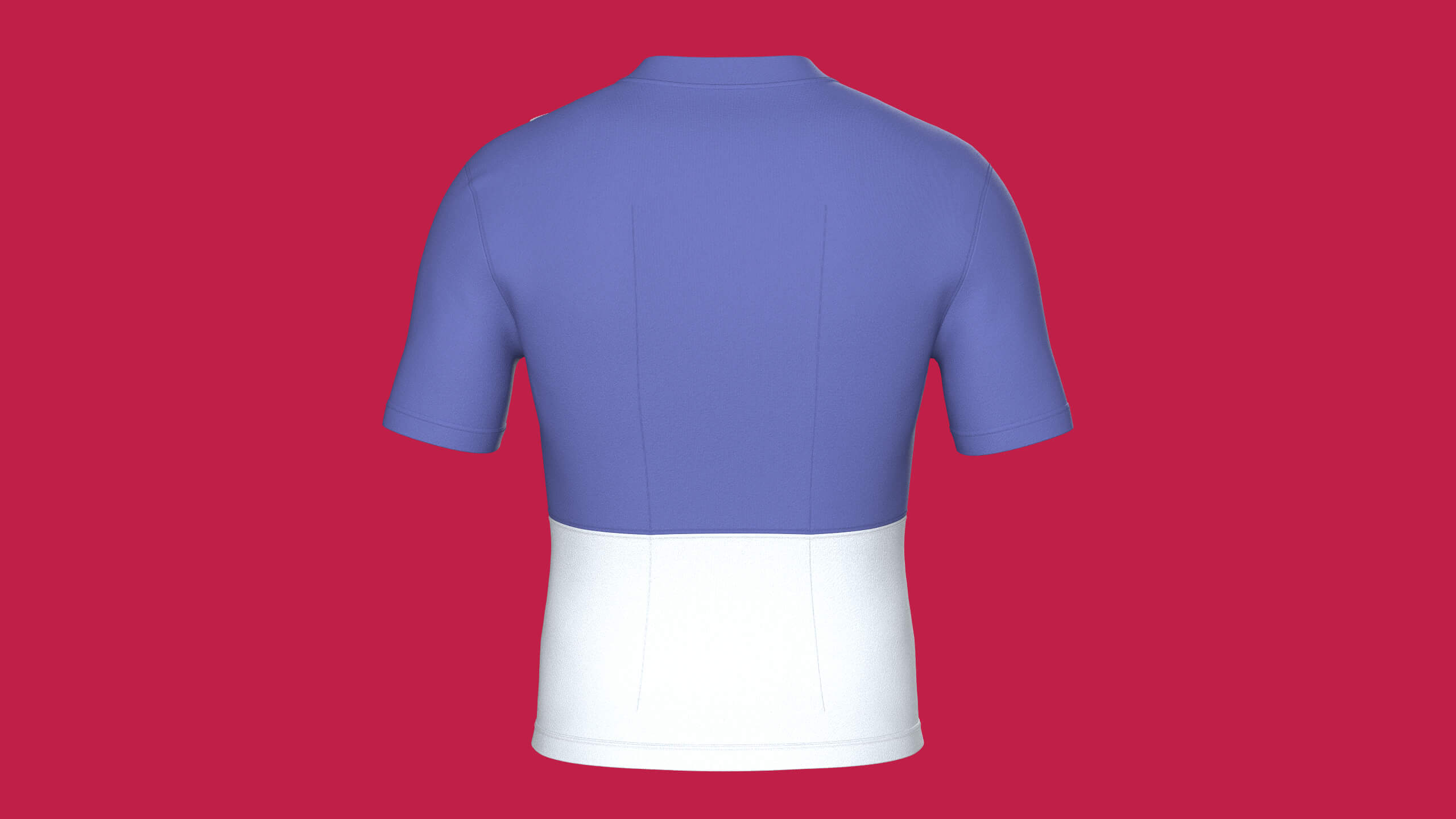 Men Half-Zip Cycling Jersey 3D Model