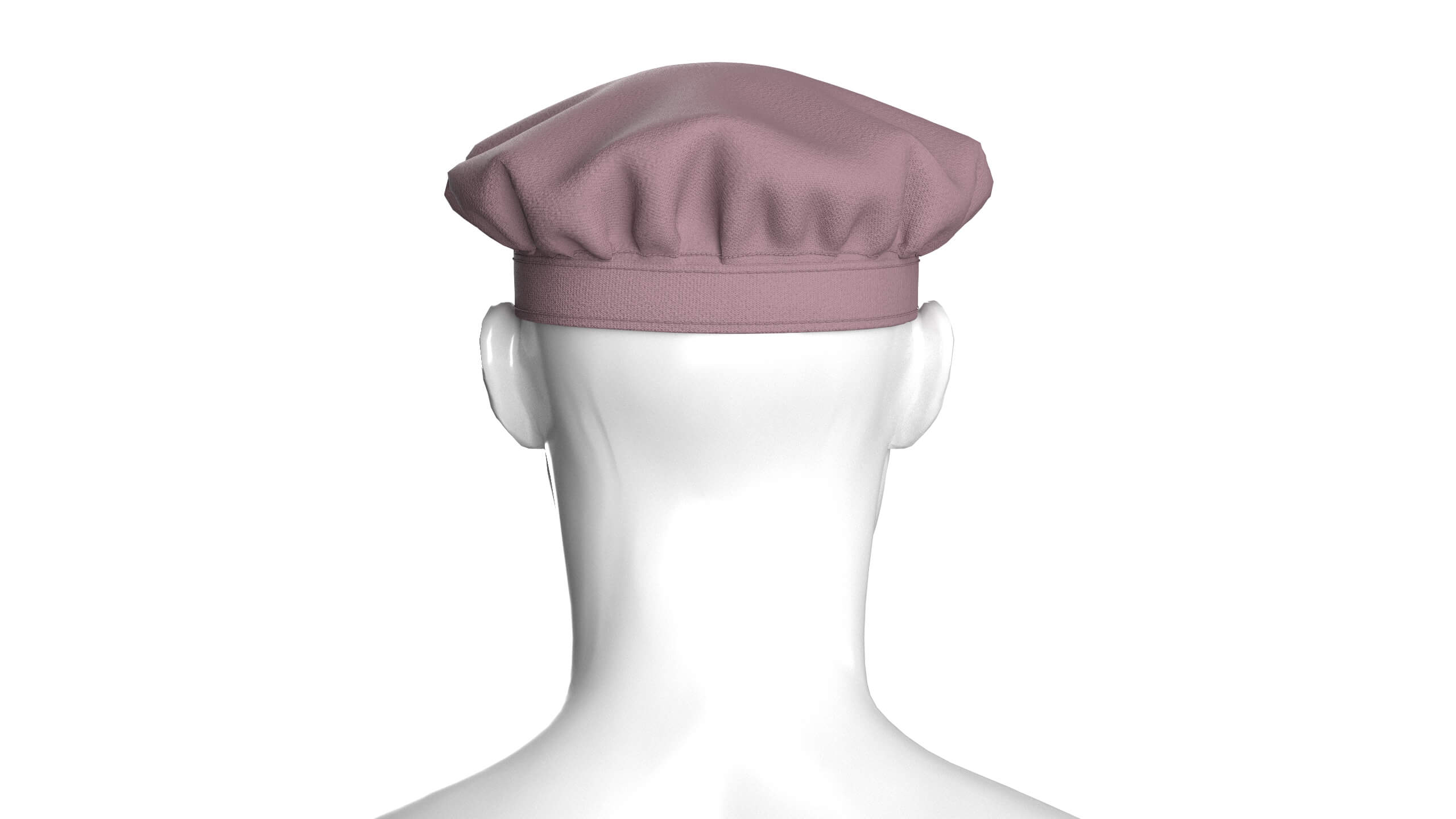 Men Newsboy Cap with Leather Strap 3D Model
