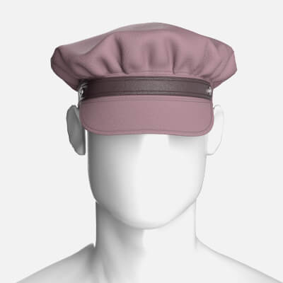 Men Newsboy Cap with Leather Strap