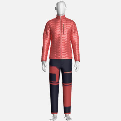 Men Puffer Jacket with Cargo Pant Outfit