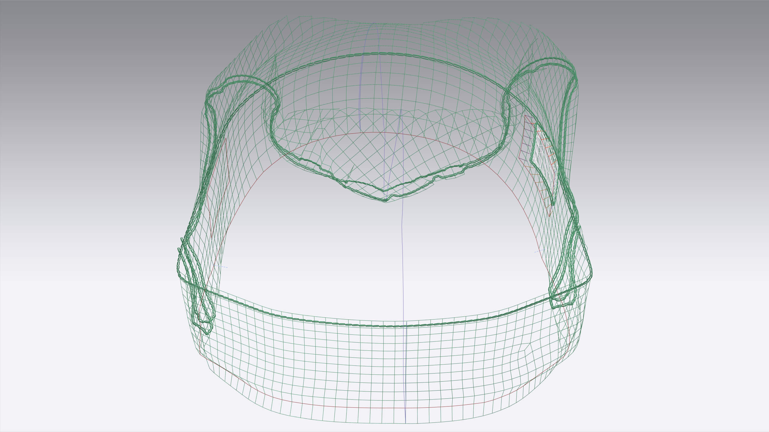 Men Ribbed Hat with Side Patch 3D Model