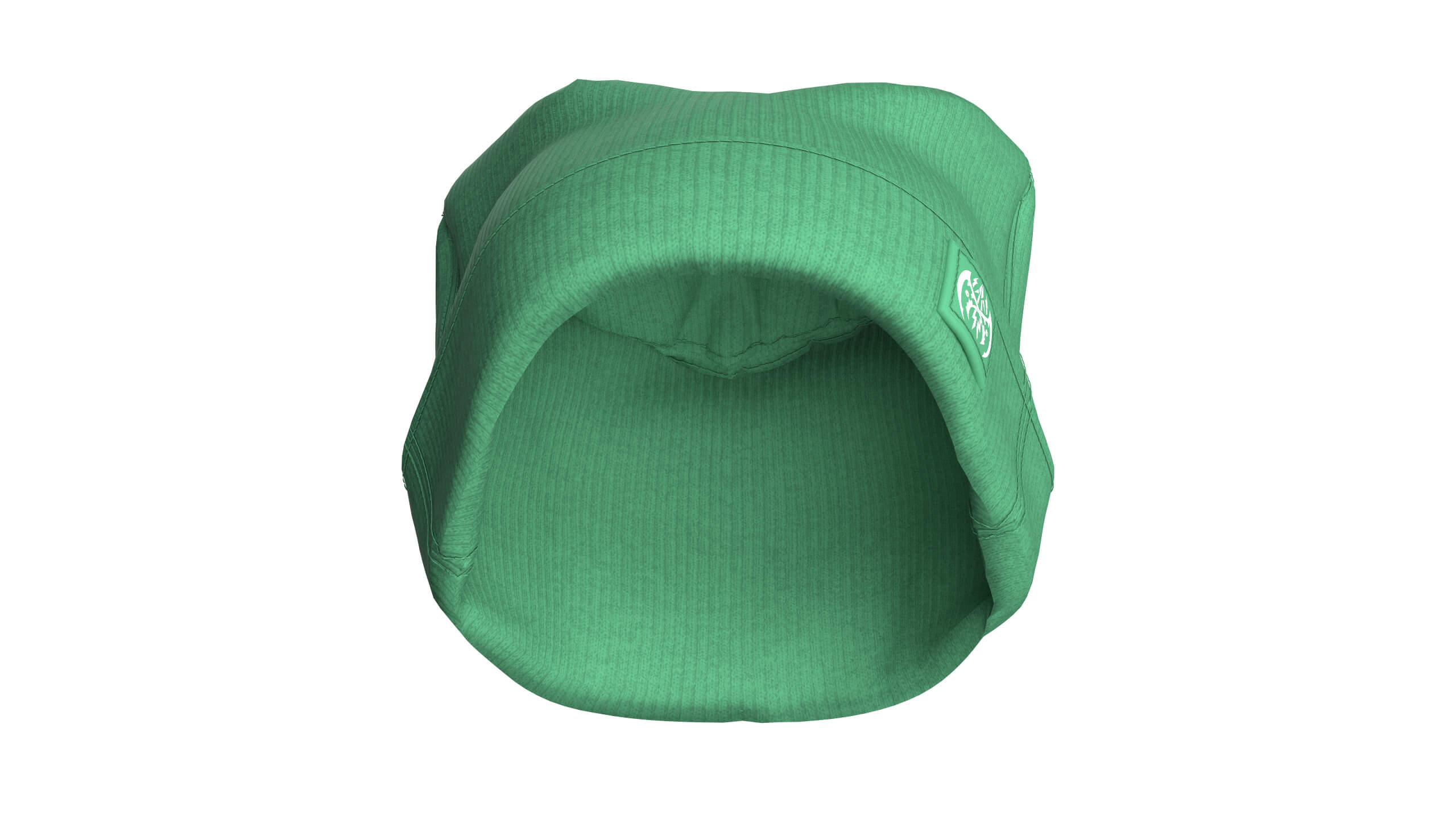 Men Ribbed Hat with Side Patch 3D Model
