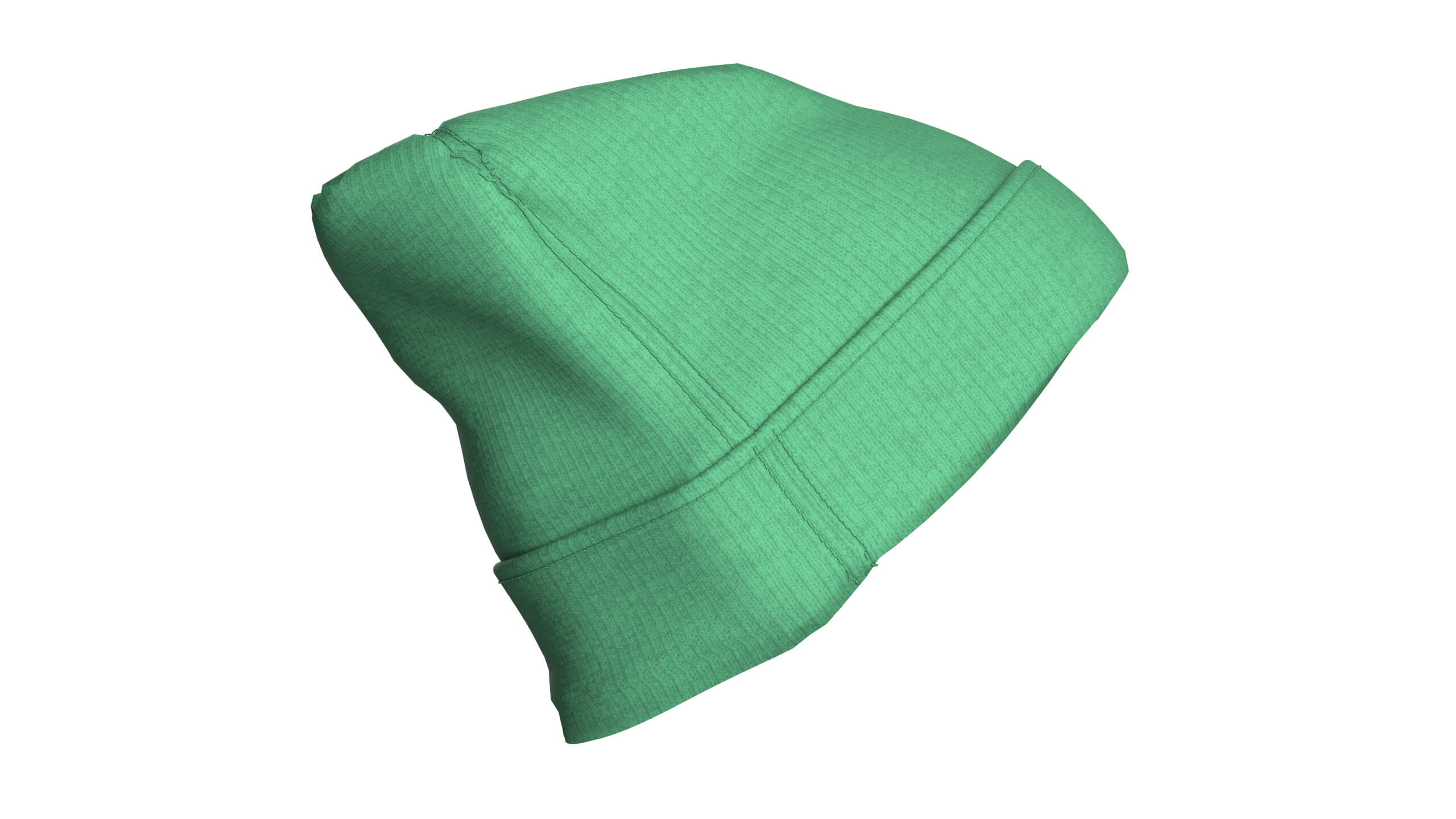 Men Ribbed Hat with Side Patch 3D Model