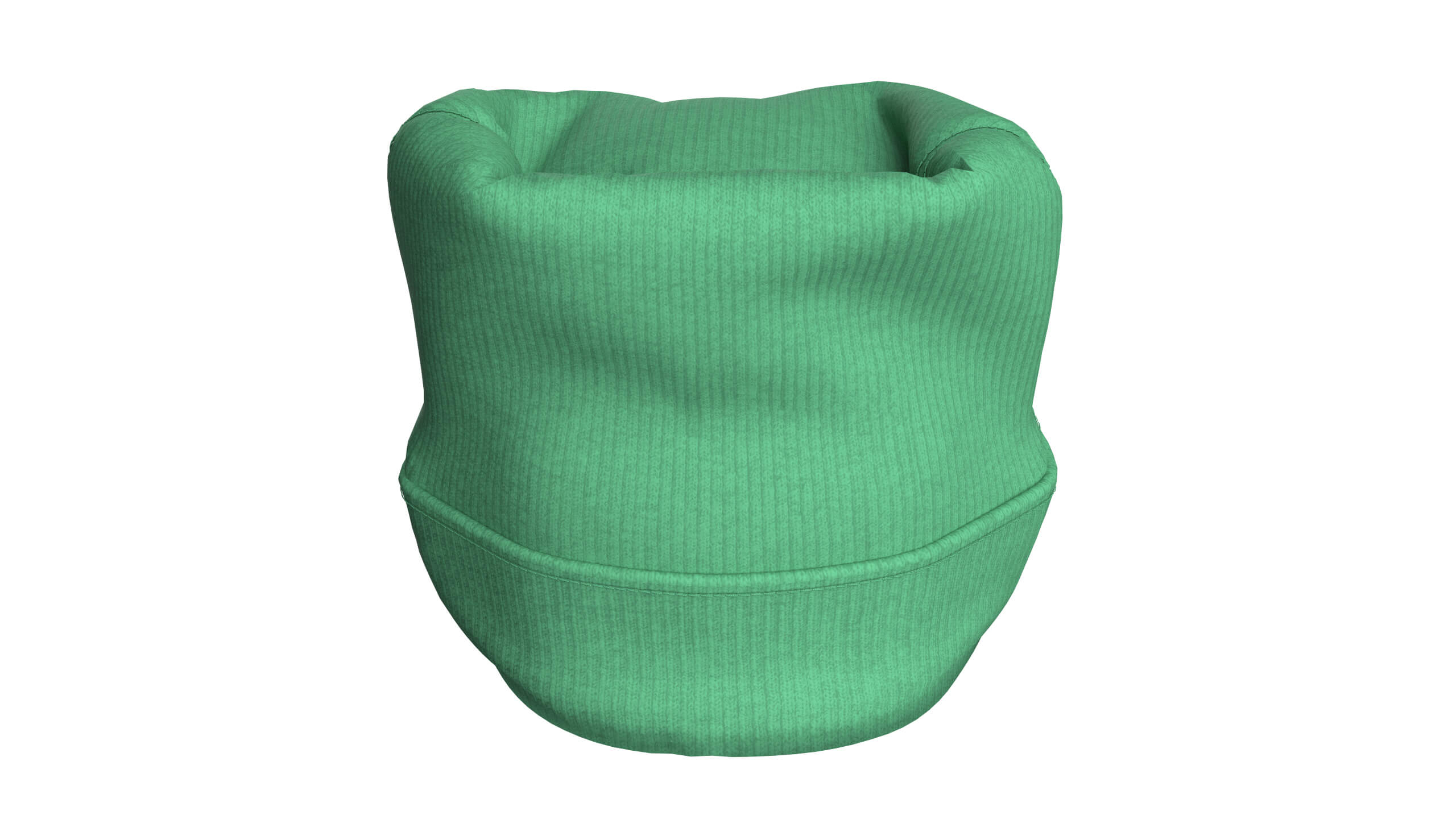 Men Ribbed Hat with Side Patch 3D Model