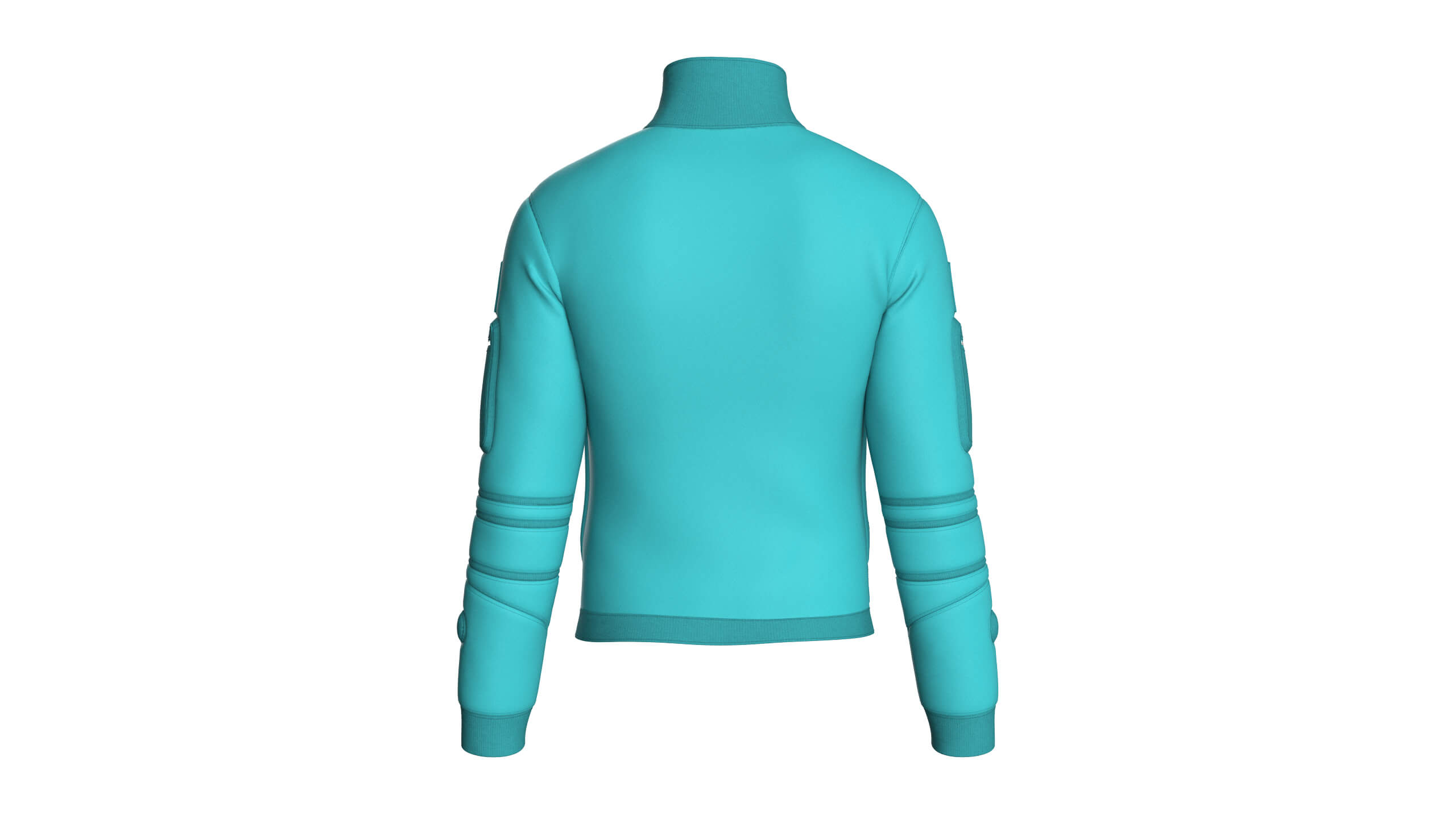 Men&039s Bomber Multi-Zip Pocket Utility Jacket 3D Model