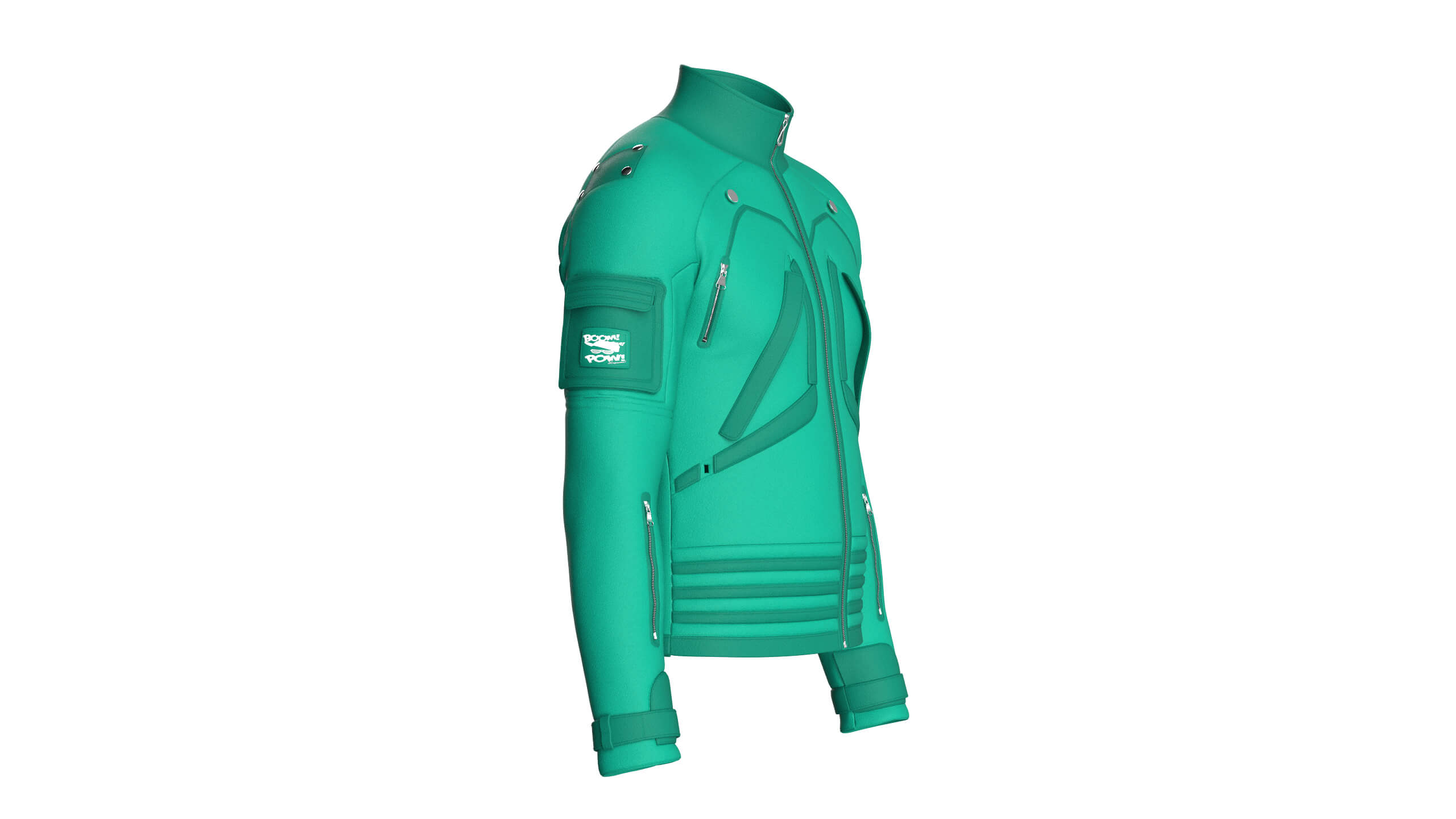 Men&039s Full-Zip Cargo Pocket Sleeve Jacket 3D Model