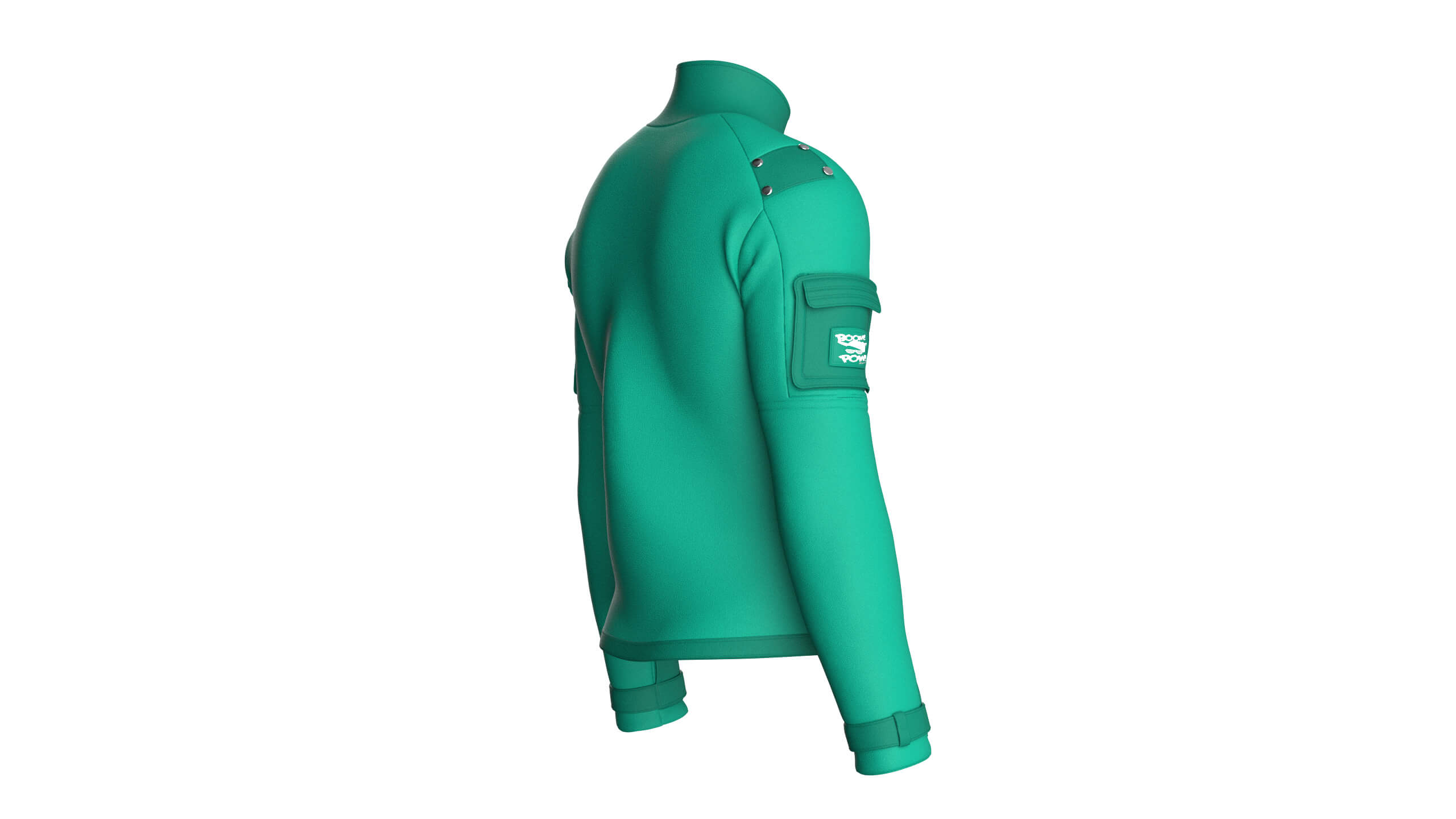 Men&039s Full-Zip Cargo Pocket Sleeve Jacket 3D Model