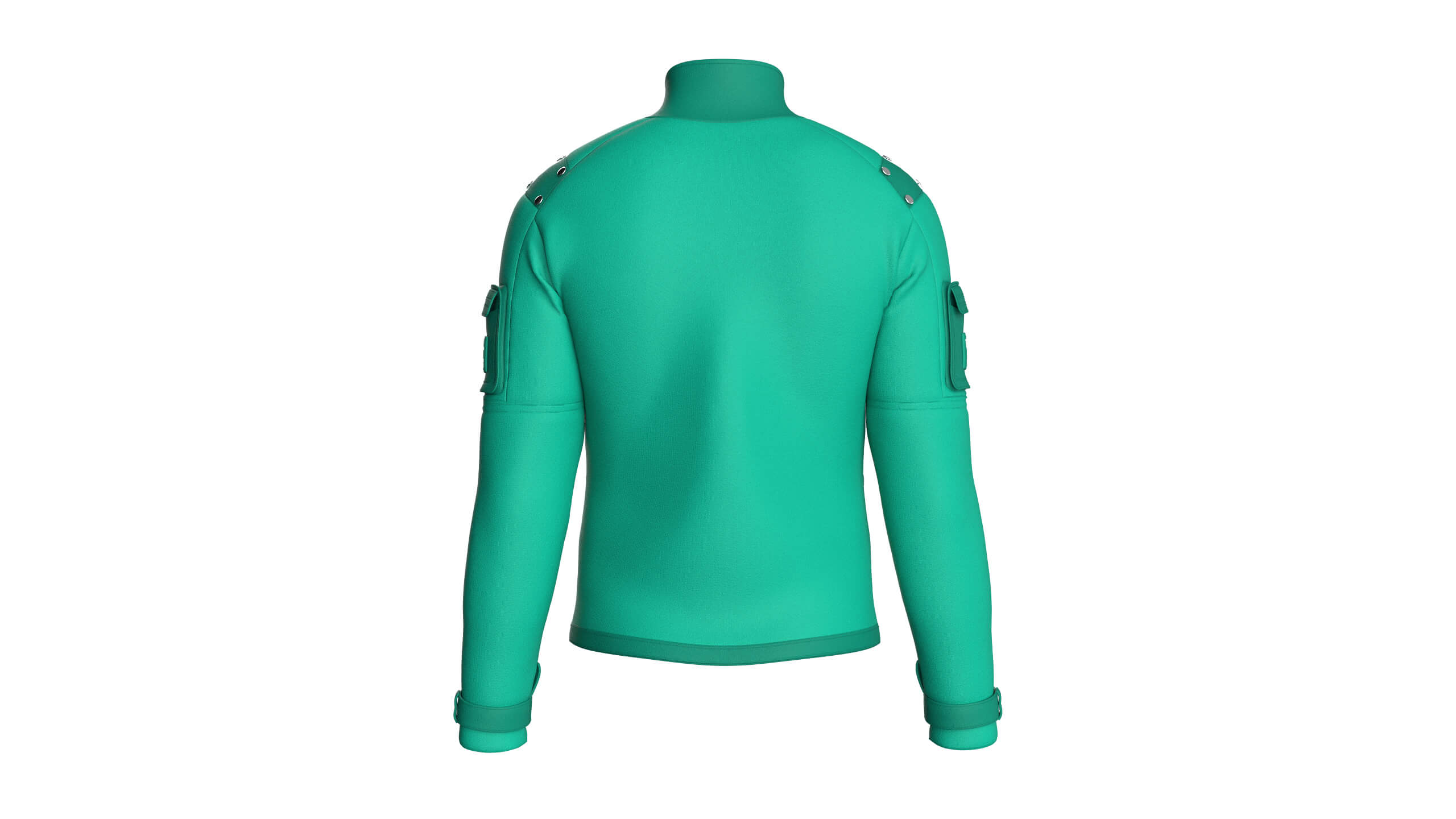 Men&039s Full-Zip Cargo Pocket Sleeve Jacket 3D Model