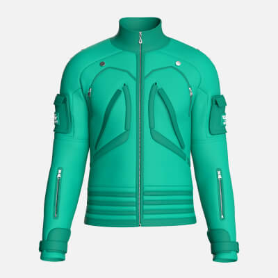 Men's Full-Zip Cargo Pocket Sleeve Jacket